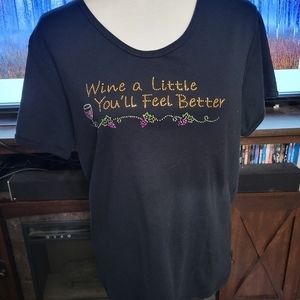 Cactus Bay size XL  Wine a Little You'll feel‎ Better